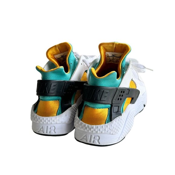 Nike Air Huarache White Turquoise Gold - Picture 7 of 15